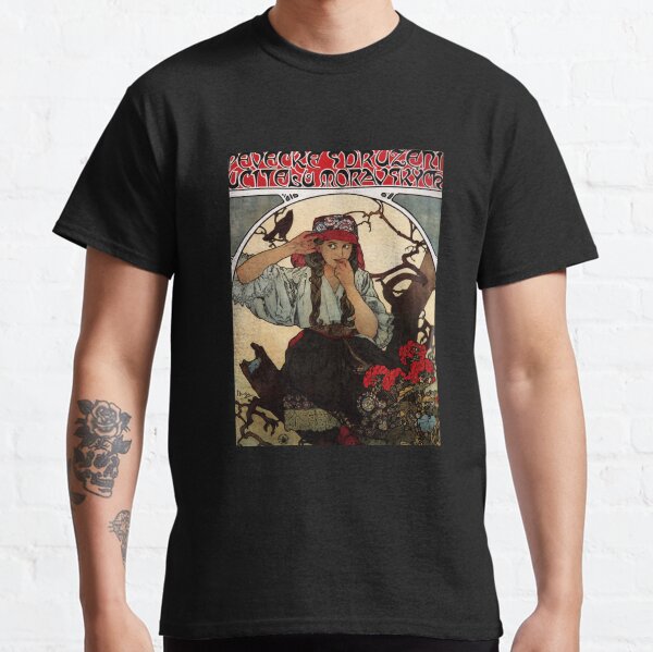 'Moravian Teachers Choir' by Alphonse Mucha (Reproduction) Classic T-Shirt