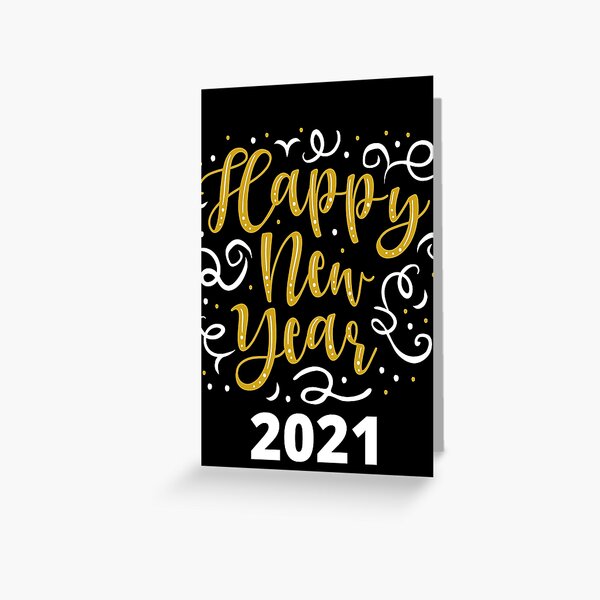 Item preview, BEAUTIFUL HAPPY NEW YEAR 2021 CONFETTI GOLDEN CUTE  designed and sold by Rpgpbp.
