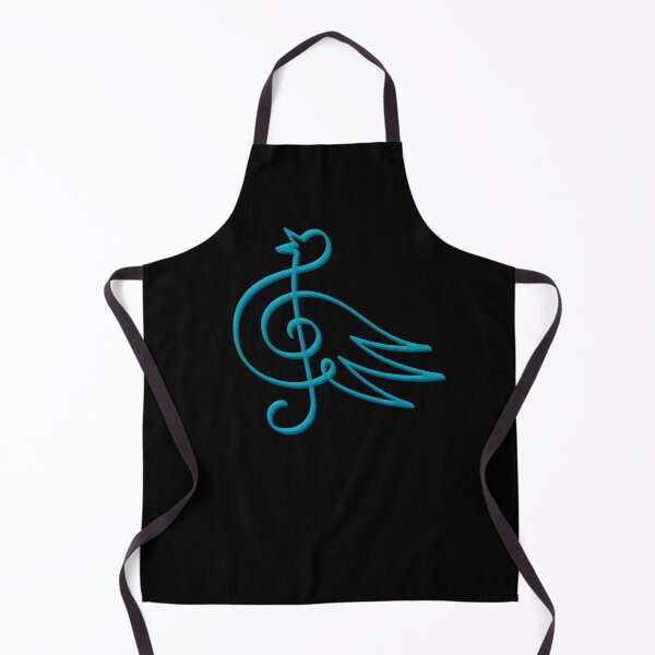 Item preview, Cyan Treble Clef Bird designed and sold by sifis.