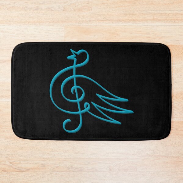 Item preview, Cyan Treble Clef Bird designed and sold by sifis.