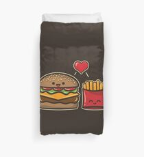 Burger and Fries Duvet Cover