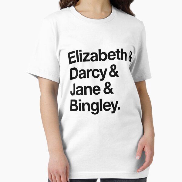 Item preview, Elizabeth and Darcy and Jane and Bingley. (Pride and Prejudice) Black Helvetica designed and sold by SaraduJour.