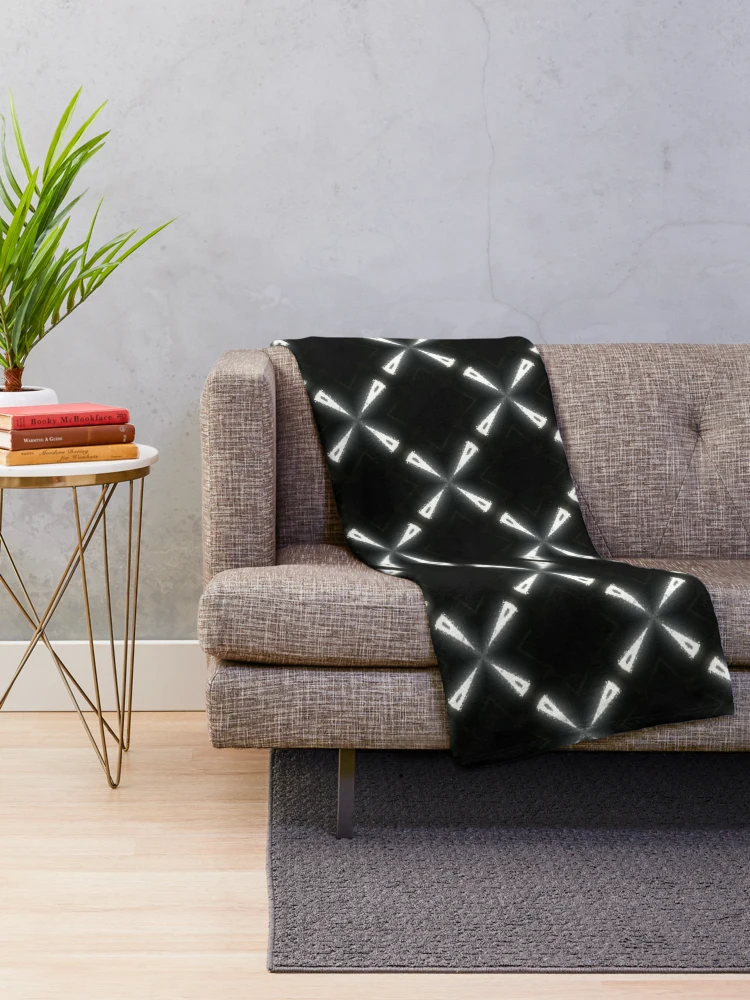 Thumbnail 2 of 6, Throw Blanket, geometric Net Pattern designed and sold by PrimeScripts.