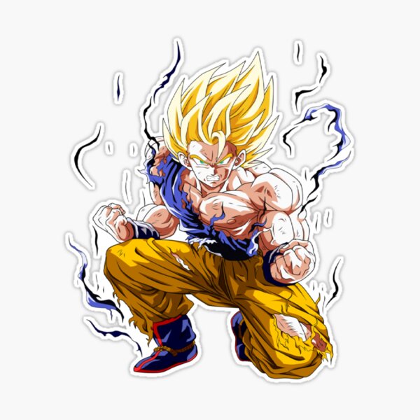 Goku SSJ2 Sticker - Crazymonk