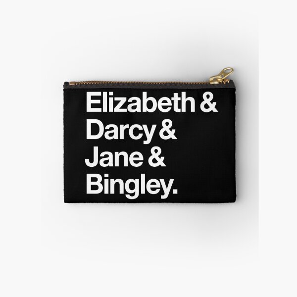 Item preview, Elizabeth and Darcy and Jane and Bingley. (Pride and Prejudice) White Helvetica designed and sold by SaraduJour.