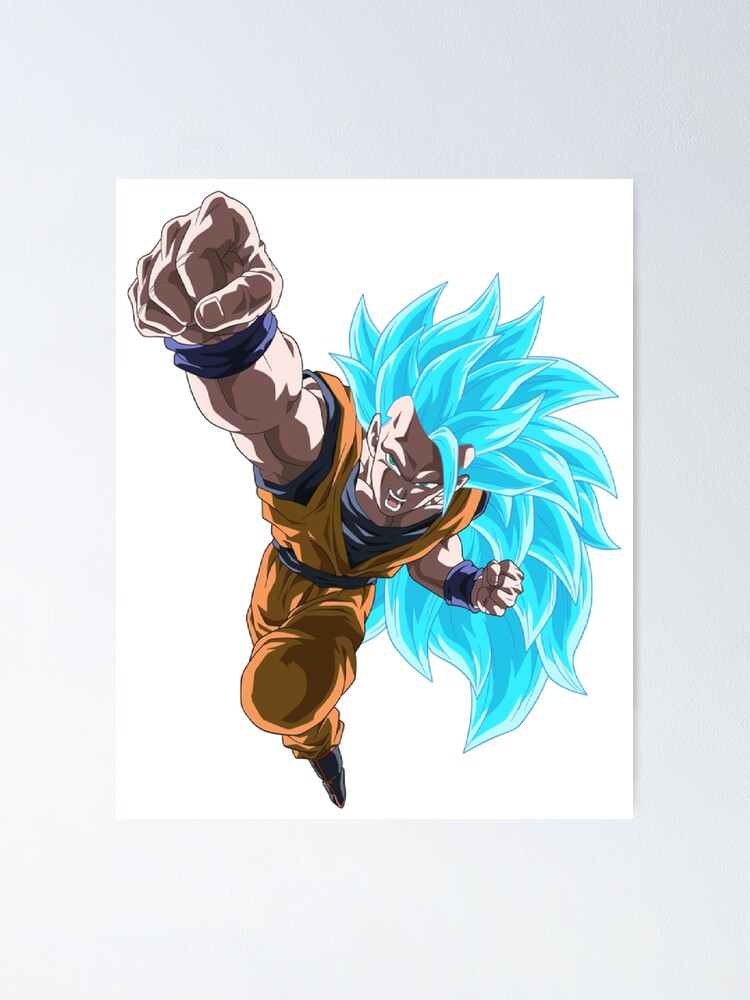 Son Goku SSJ3 Blue Poster by matthieu jouannet