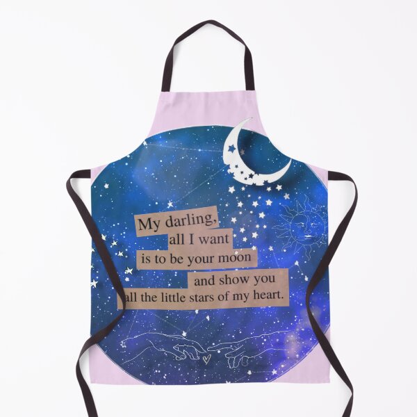 Item preview, All I want is to be your moon, crescent moon and galaxy art designed and sold by Dollfacedesign.