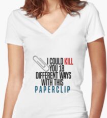18 Different Ways Women's Fitted V-Neck T-Shirt