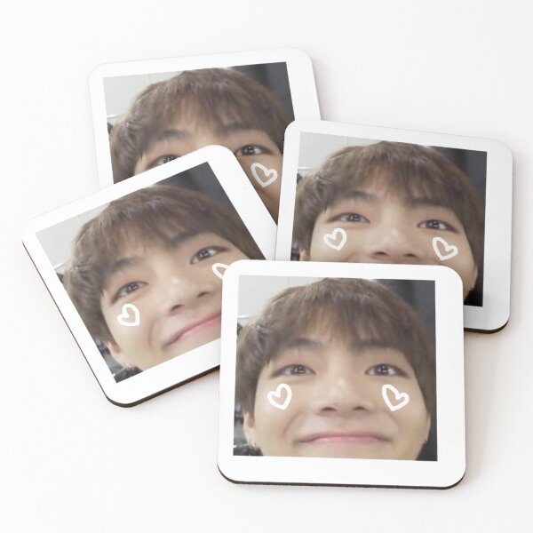 Item preview, heart cheeks taehyung designed and sold by bagtag101.