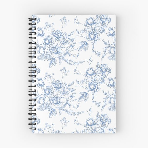Item preview, Rose in Delft blue designed and sold by Ivy & Foxglove Designs.