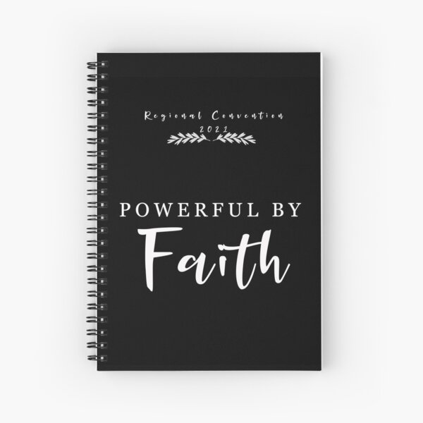 Regional Convention 2021 - Black and White Plain Design Spiral Notebook