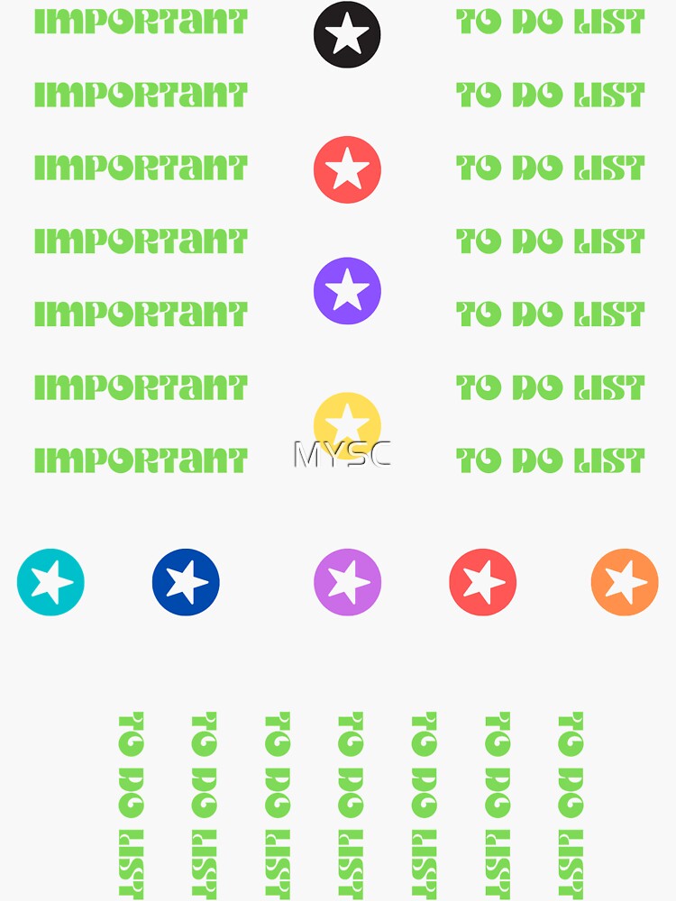 important-to-do-list-sticker-pack-11-sticker-by-mysc-redbubble