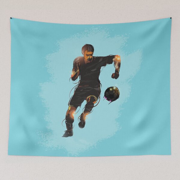 Item preview, Footballer running with the ball designed and sold by wazoosi.