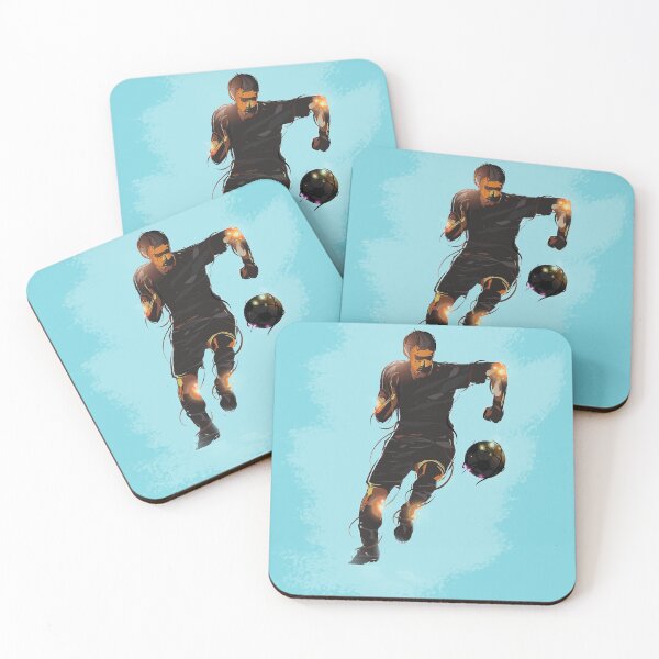 Item preview, Footballer running with the ball designed and sold by wazoosi.