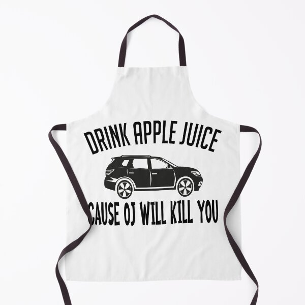 Item preview, Drink-apple-Juice-Cause-OJ-will-kill-you Graphic Tee Women T-shirt Tumblr Clothing Hipster Shirts Screen Print Funny T Shirts for Teens Teenager Gift for her designed and sold by Noui Barka.