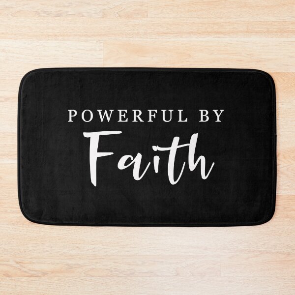 Item preview, Powerful by faith RC2021 - Black and White Plain Design designed and sold by Yesido.