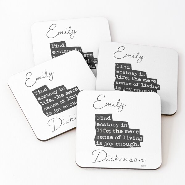 Item preview, Find ecstasy in life. Emily Dickinson designed and sold by Ariana Mila -  Awesome quotes.
