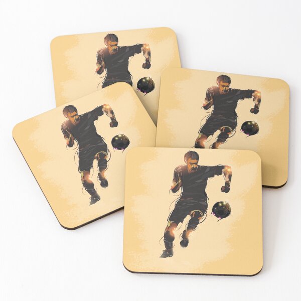 Item preview, Footballer running with the ball designed and sold by wazoosi.