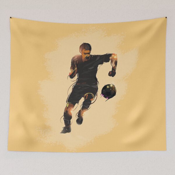 Item preview, Footballer running with the ball designed and sold by wazoosi.