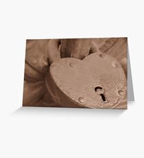 Love Locked on Palace Bridge Greeting Card