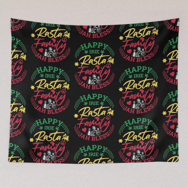 Item preview, Happy Rasta Family Jah Bless designed and sold by RastaMerch.
