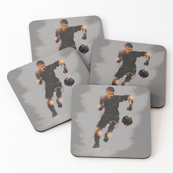 Item preview, Footballer running with the ball designed and sold by wazoosi.