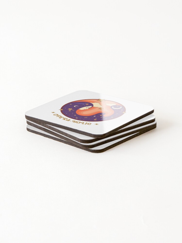 Thumbnail 4 of 5, Coasters (Set of 4), Opera-holic designed and sold by ForStrong.