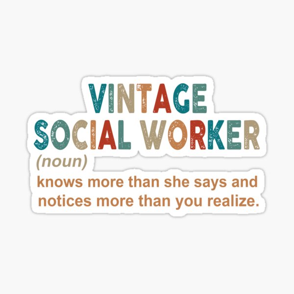 Item preview, vintage social worker- noun designed and sold by LQTDesigns.