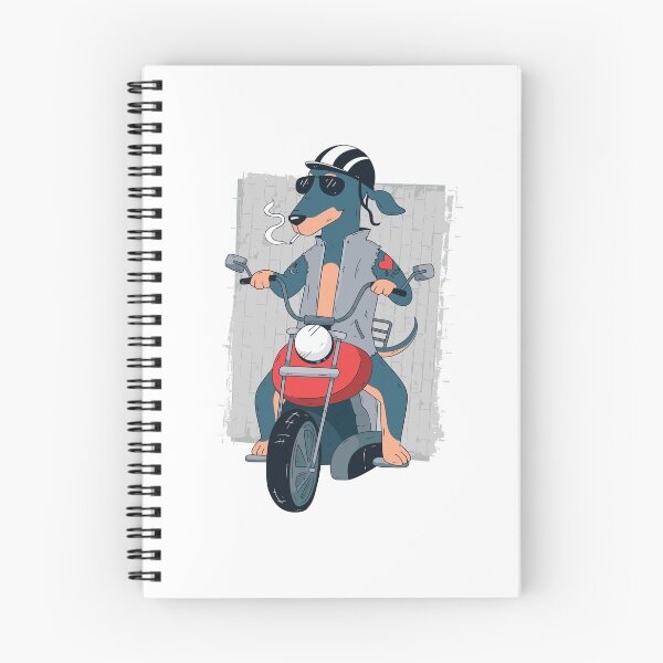 Item preview, Motocicleta del motorista del perro salchicha del perro salchicha designed and sold by Zuckergusche.