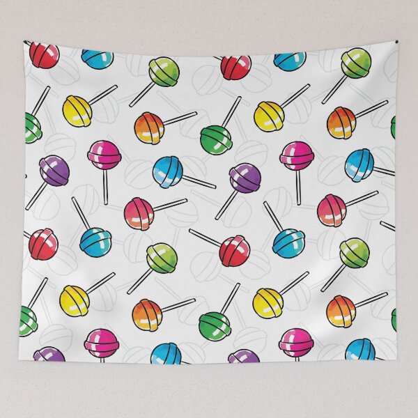 Item preview, Colorful lollipops seamless pattern designed and sold by AleksOrel.