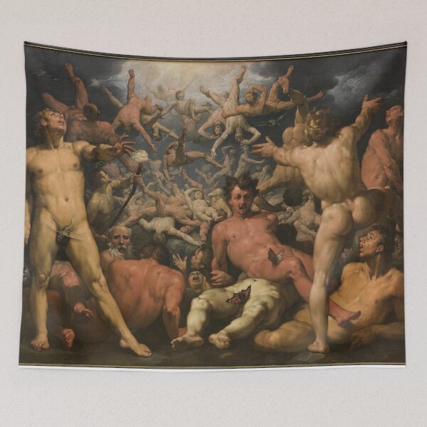Item preview, The Fall of the Titans (The Titanomachia) by Cornelis Cornelisz. van Haarlem designed and sold by jwebmarket.