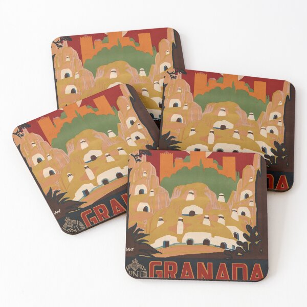 Item preview, retro classic Granada poster designed and sold by CorasPosters.