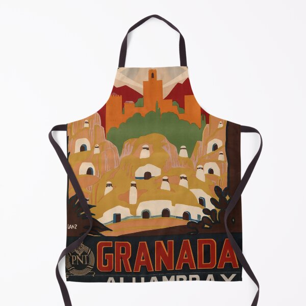 Item preview, retro classic Granada poster designed and sold by CorasPosters.