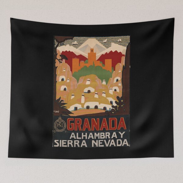Item preview, retro classic Granada poster designed and sold by CorasPosters.