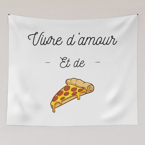 Item preview, Live on love and pizza designed and sold by Curlyhaire.
