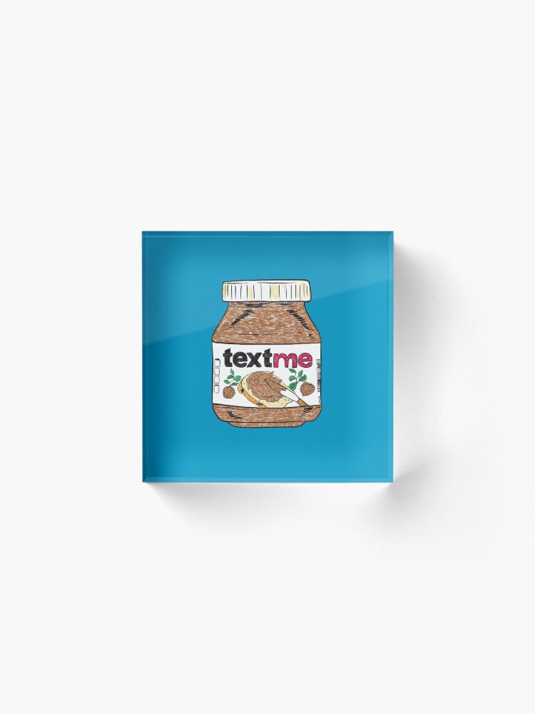 Alternate view of Text Me Acrylic Block