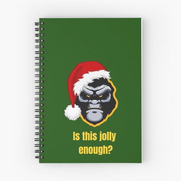 Item preview, Is this jolly enough? Angry gorilla Chrismas designed and sold by PlantDemia.