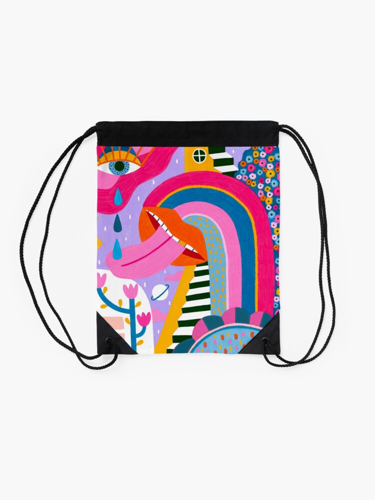 Alternate view of All the things Drawstring Bag