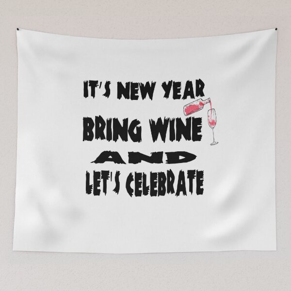 Item preview, its new year bring wine and lets celebrate  designed and sold by ibrastore.