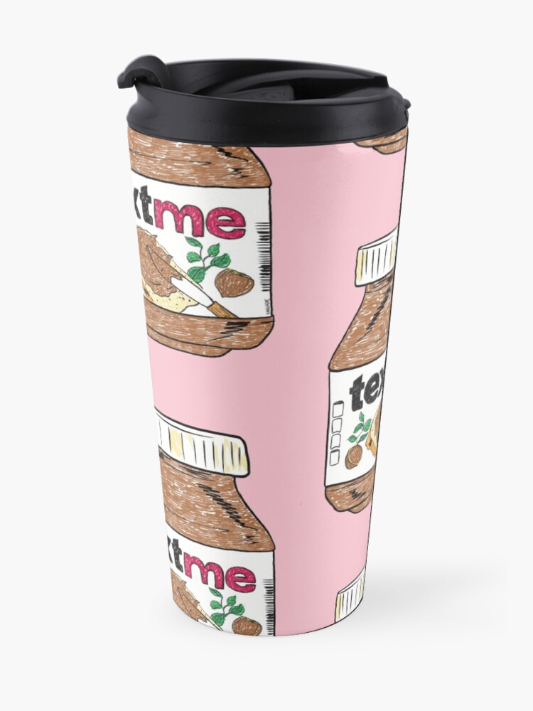 Alternate view of Text Me - Baby Pink Travel Mug