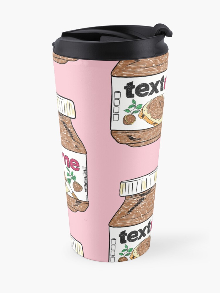 Alternate view of Text Me - Baby Pink Travel Mug