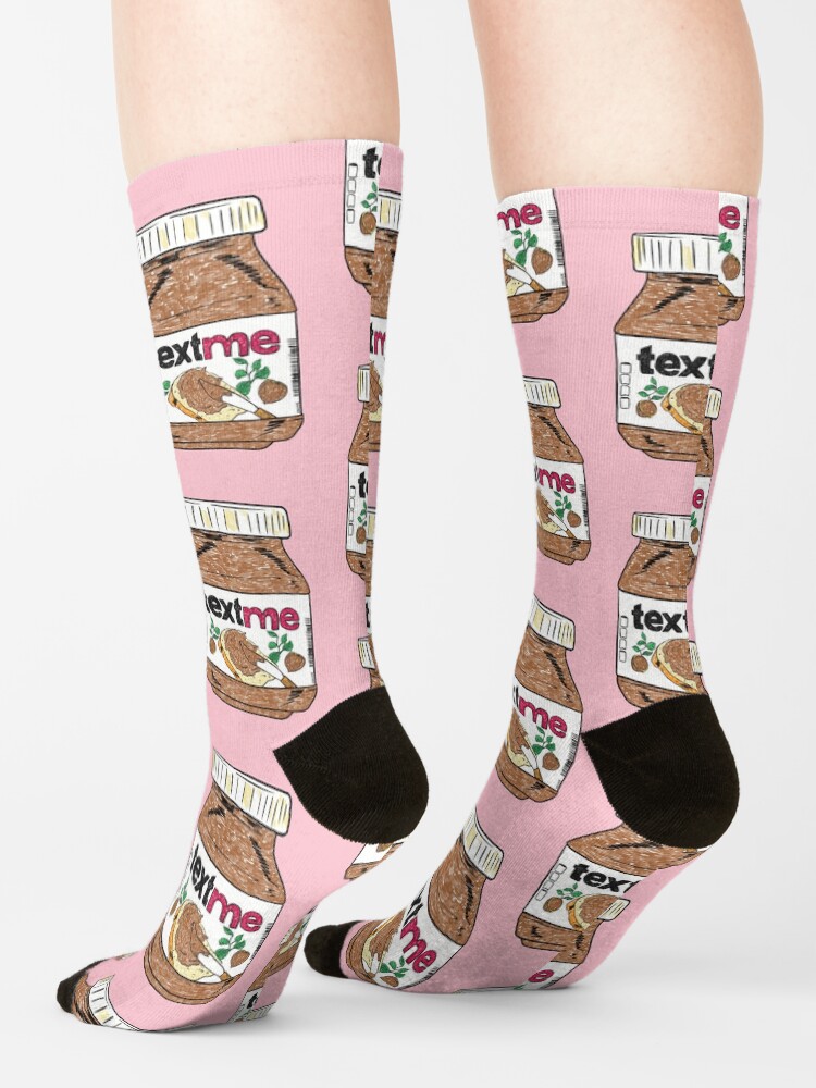 Alternate view of Text Me - Baby Pink Socks