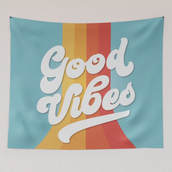 Item preview, Good Vibes | Retro rainbow designed and sold by MamSelle.