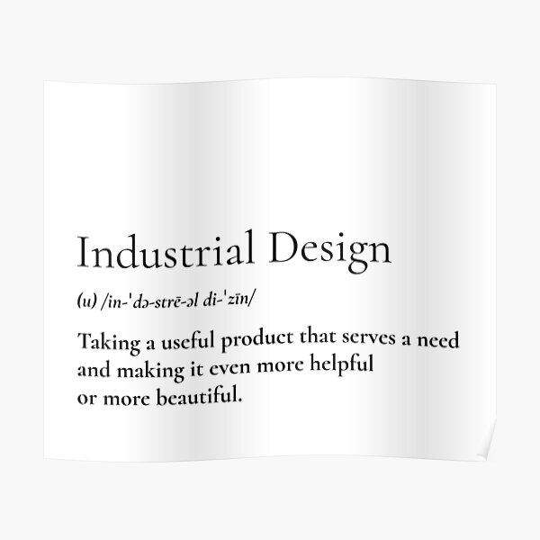 "Industrial Design Definition" Poster by Veewell Redbubble