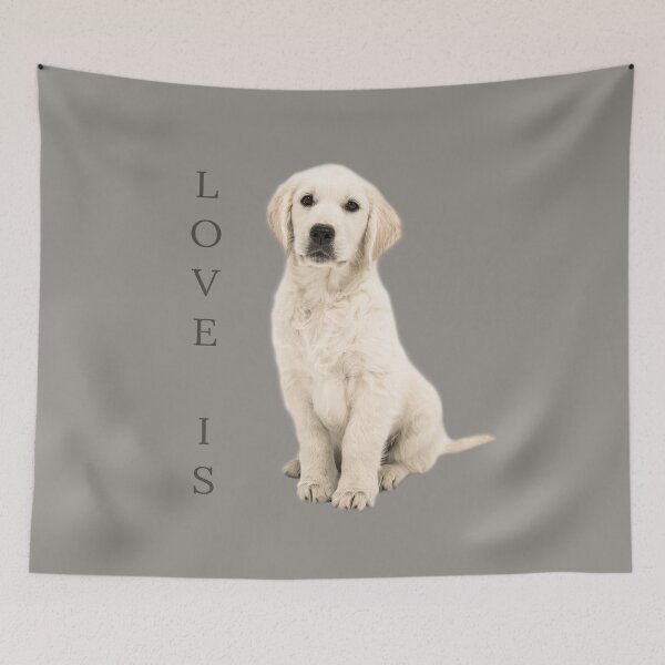 Item preview, Love Is White Labrador Gift for Lab Mom or Dad designed and sold by IKOK.