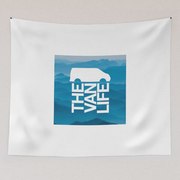 Item preview, Van Life Logo : blue mountain stencil designed and sold by robnoble.