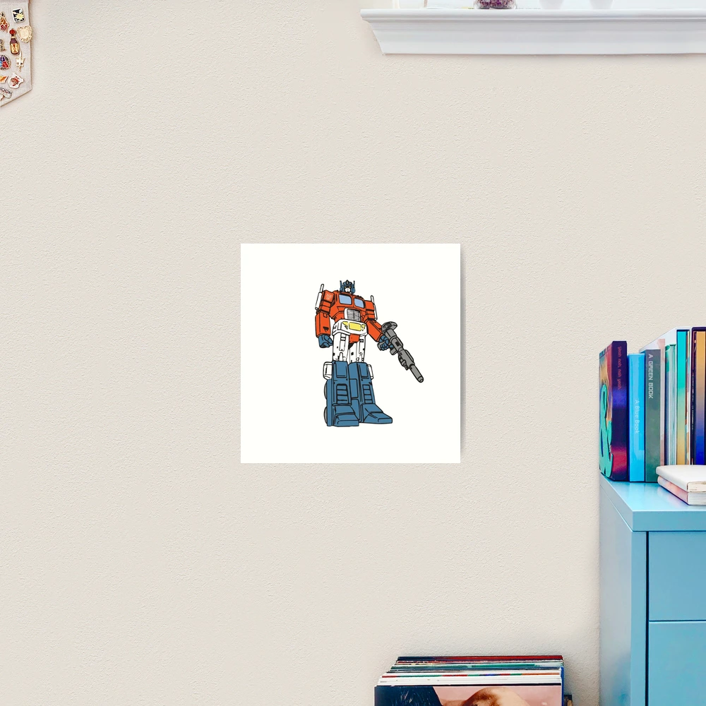 Blue Flowers--TFP Optimus Prime , an art print by Izzy A - INPRNT