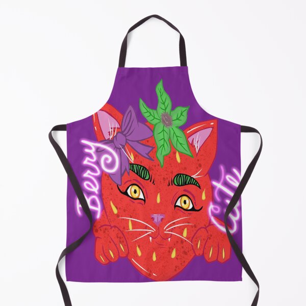 Item preview, Berry Cute Strawberry Cat designed and sold by rockerkittie56.