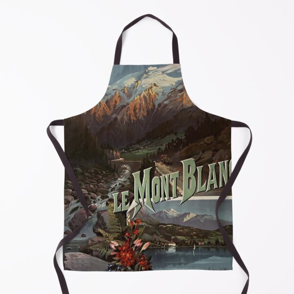 Item preview, retro classic PLM Le Mont Blanc poster designed and sold by CorasPosters.