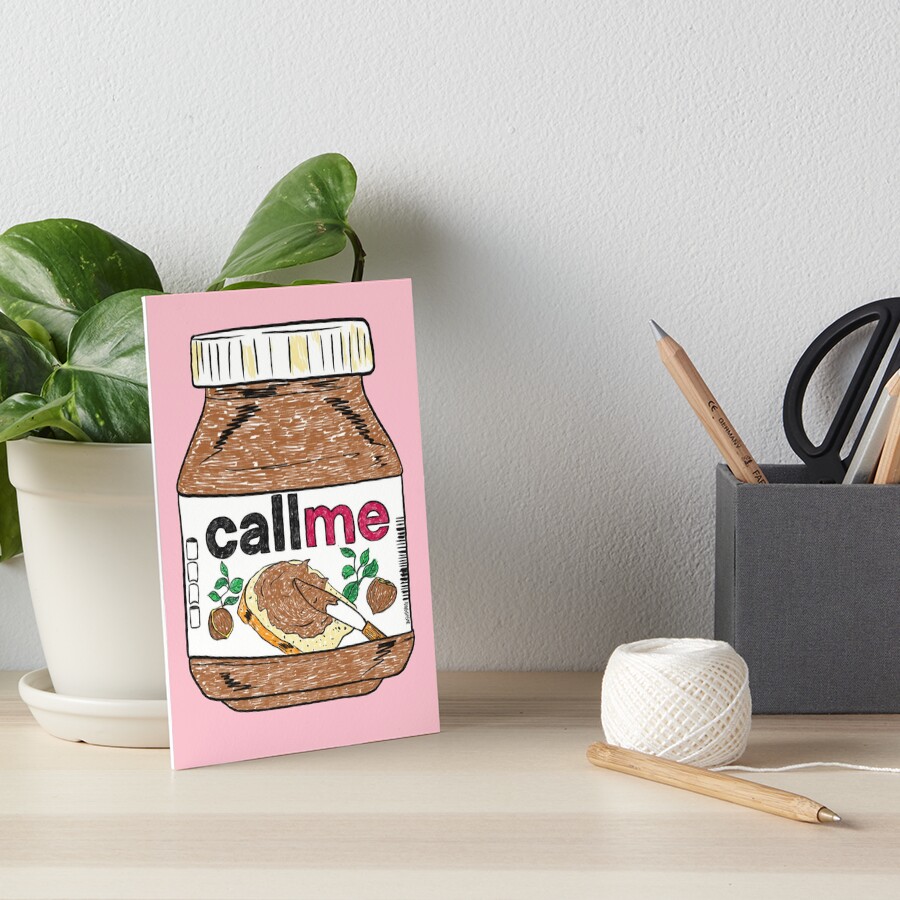 Call Me - Baby Pink Art Board Print